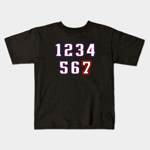 7 Rings - black 2 Kids T-Shirt by KFig21